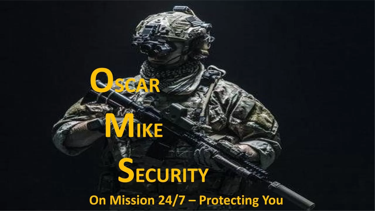 Company introduction / Image of Oscar Mike Security LLC:Company introduction